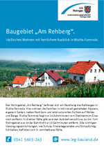 Baugebiet "Am Rehberg" in Wutha-Farnroda Baugebiet "Am Rehberg" in Wutha-Farnroda