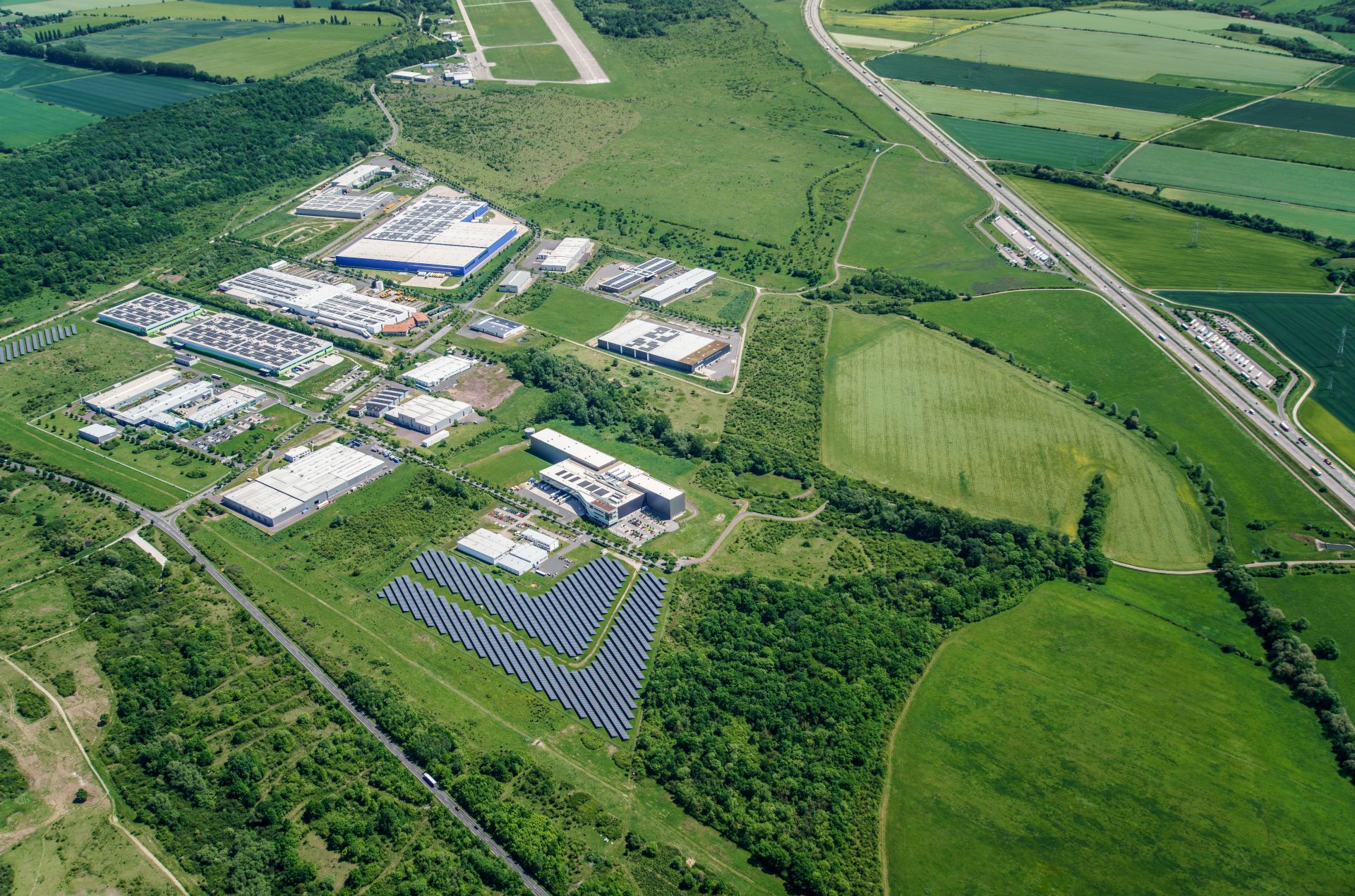 Ansicht Industriegebiet Eisenach-Kindel Luftbild 1