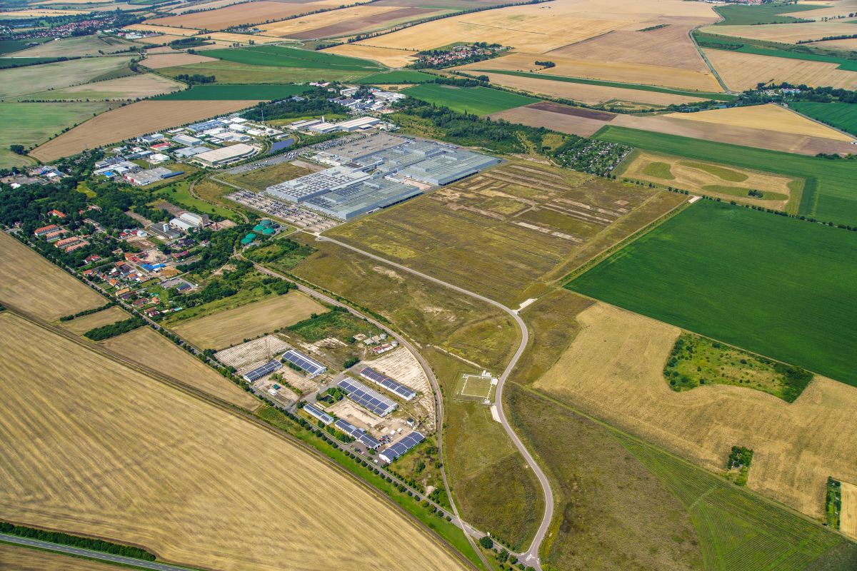 Ansicht Industriegebiet "Kiebitzhöhe" in Kölleda (B-Plan Gebiet 1/02) - verfügbar ab 2027 Ansicht Industriegebiet "Kiebitzhöhe" in Kölleda (B-Plan Gebiet 1/02) - verfügbar ab 2027