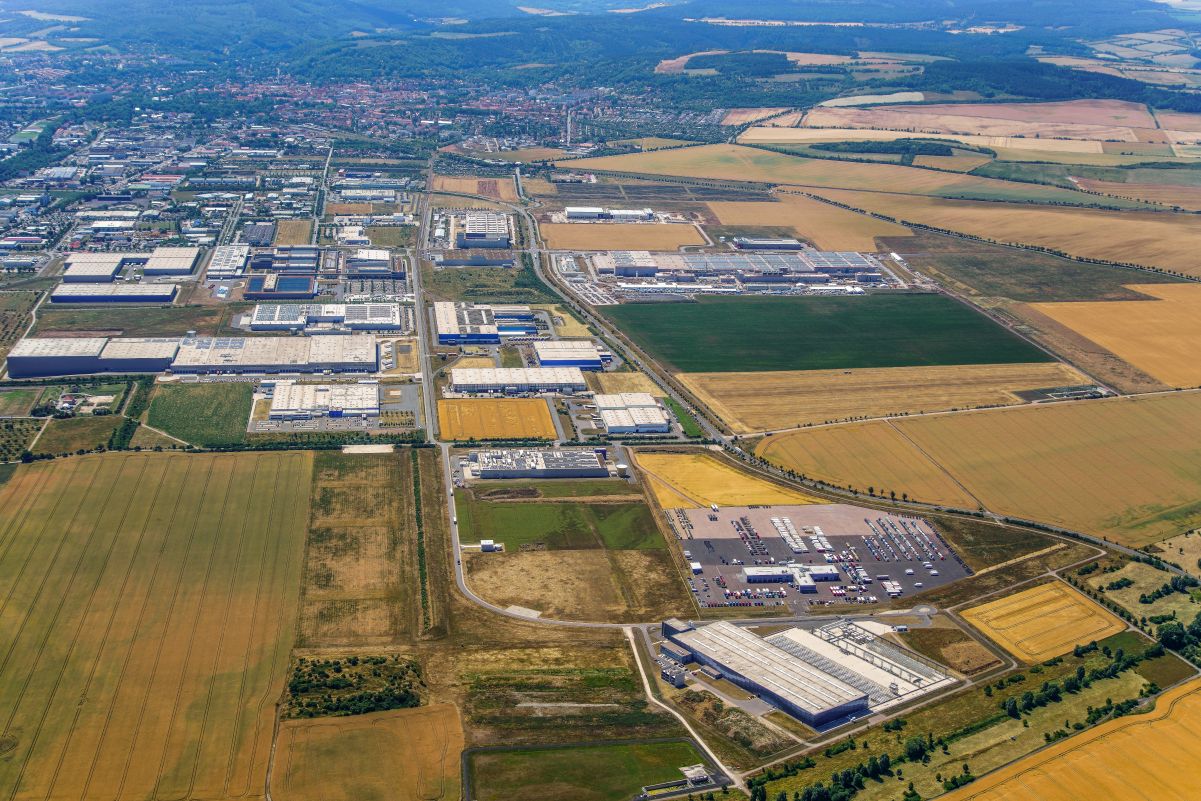 Ansicht Industriegroßfläche "Erfurter Kreuz" Ansicht Industriegroßfläche "Erfurter Kreuz"