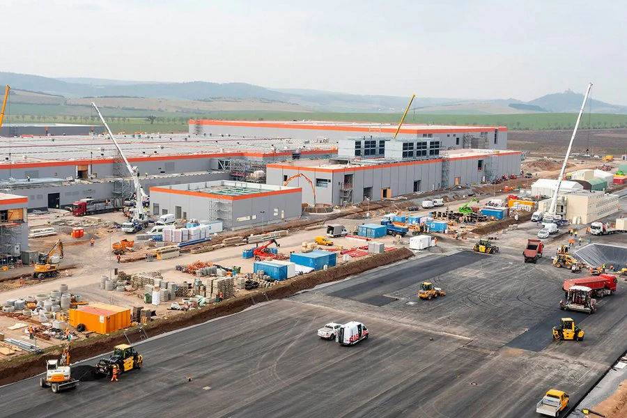 Construction progress on CATL site 2022 Construction progress on CATL site 2022