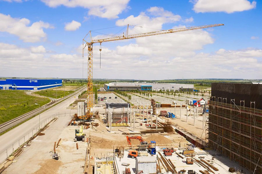 Construction site at Erfurter Kreuz 2010 Construction site at Erfurter Kreuz 2010