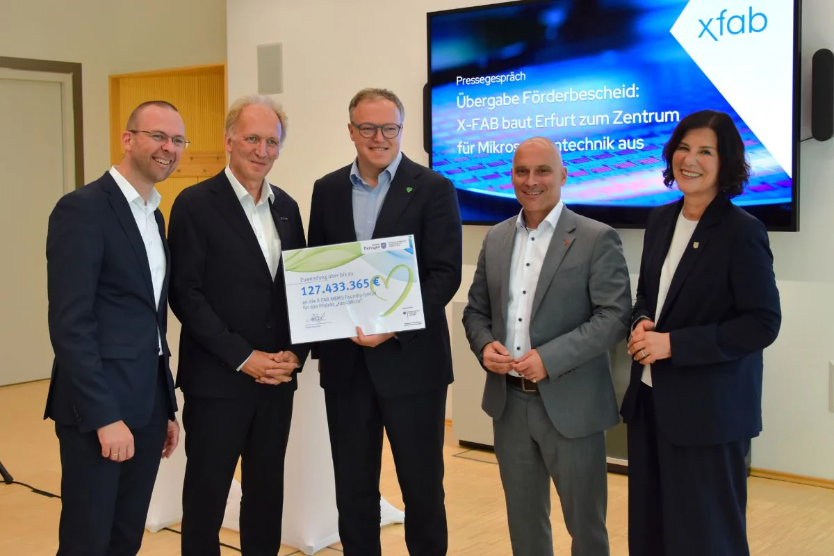 X-FAB investiert in die Zukunft des Mikroelektronikstandorts Erfurt News: X-FAB investiert in die Zukunft des Mikroelektronikstandorts Erfurt