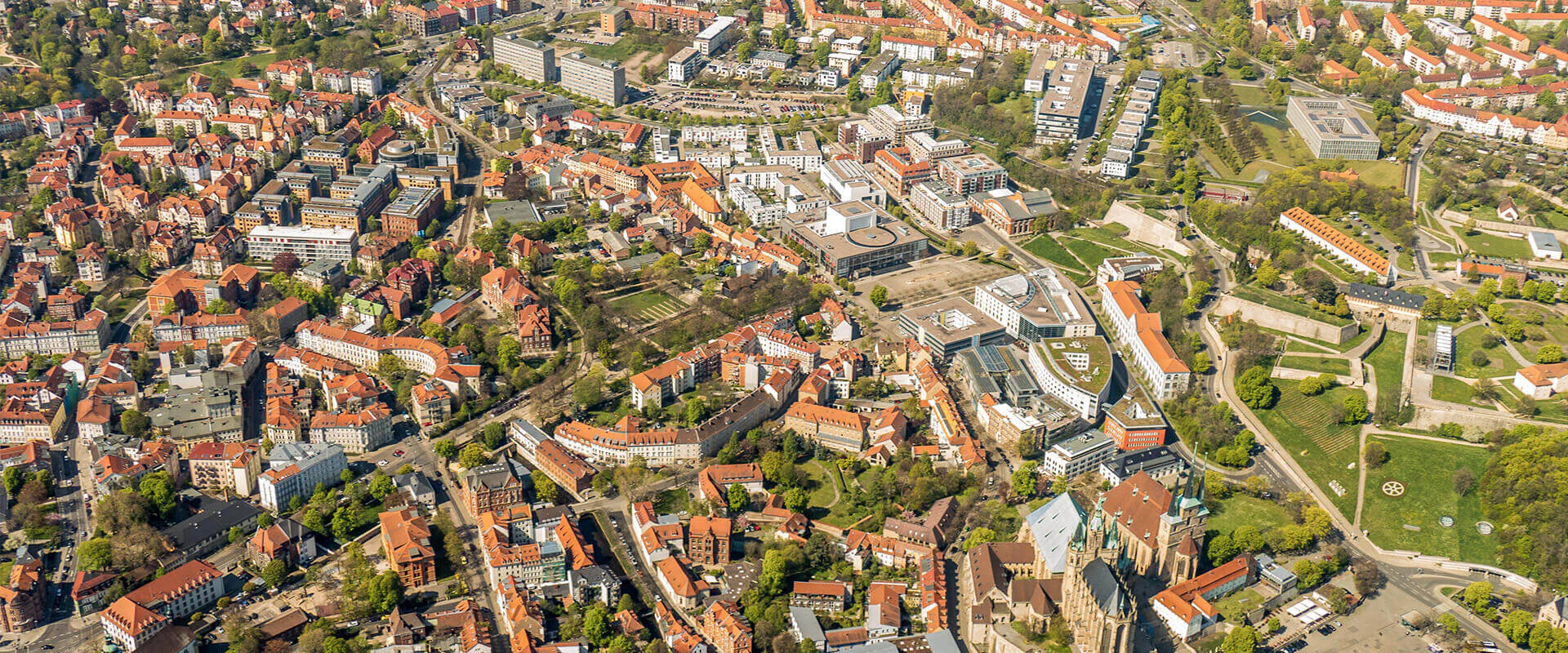 Luftbild Erfurt-Brühl Bildbeschreibung / description: Luftbild Erfurt-Brühl