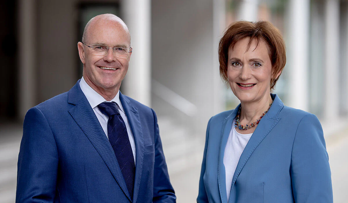 LEG-Geschäftsführung: Andreas Krey und Sabine Wosche Bildbeschreibung / description: LEG-Geschäftsführung: Andreas Krey und Sabine Wosche