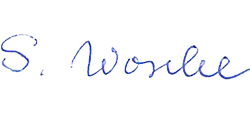 Bildbeschreibung / description: Unterschrift Sabine Wosche