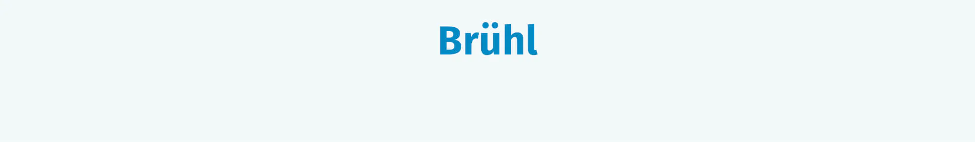 Raum Brühl Bildbeschreibung / description: Raum Brühl